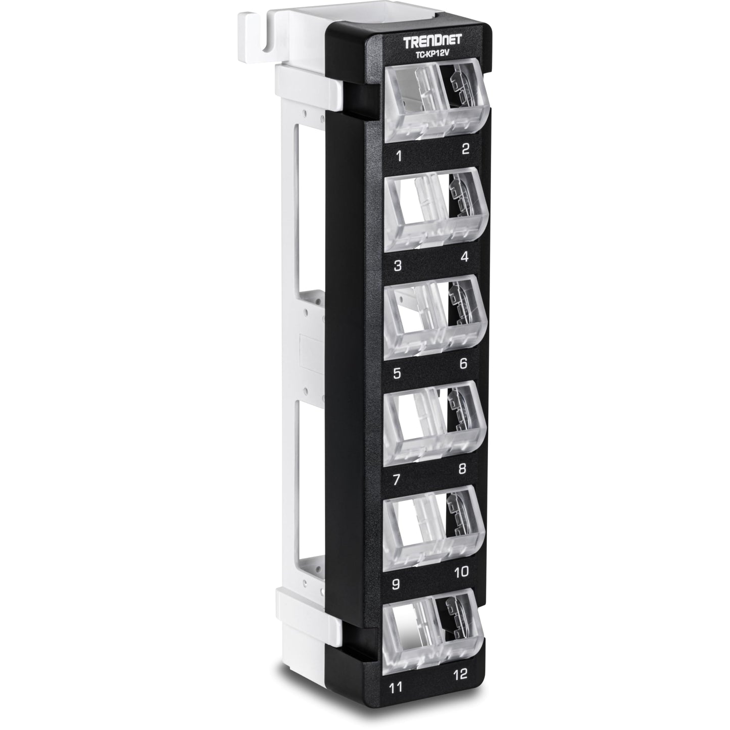 TRENDnet 12-Port Blank Angled Wall Mount Keystone Patch Panel