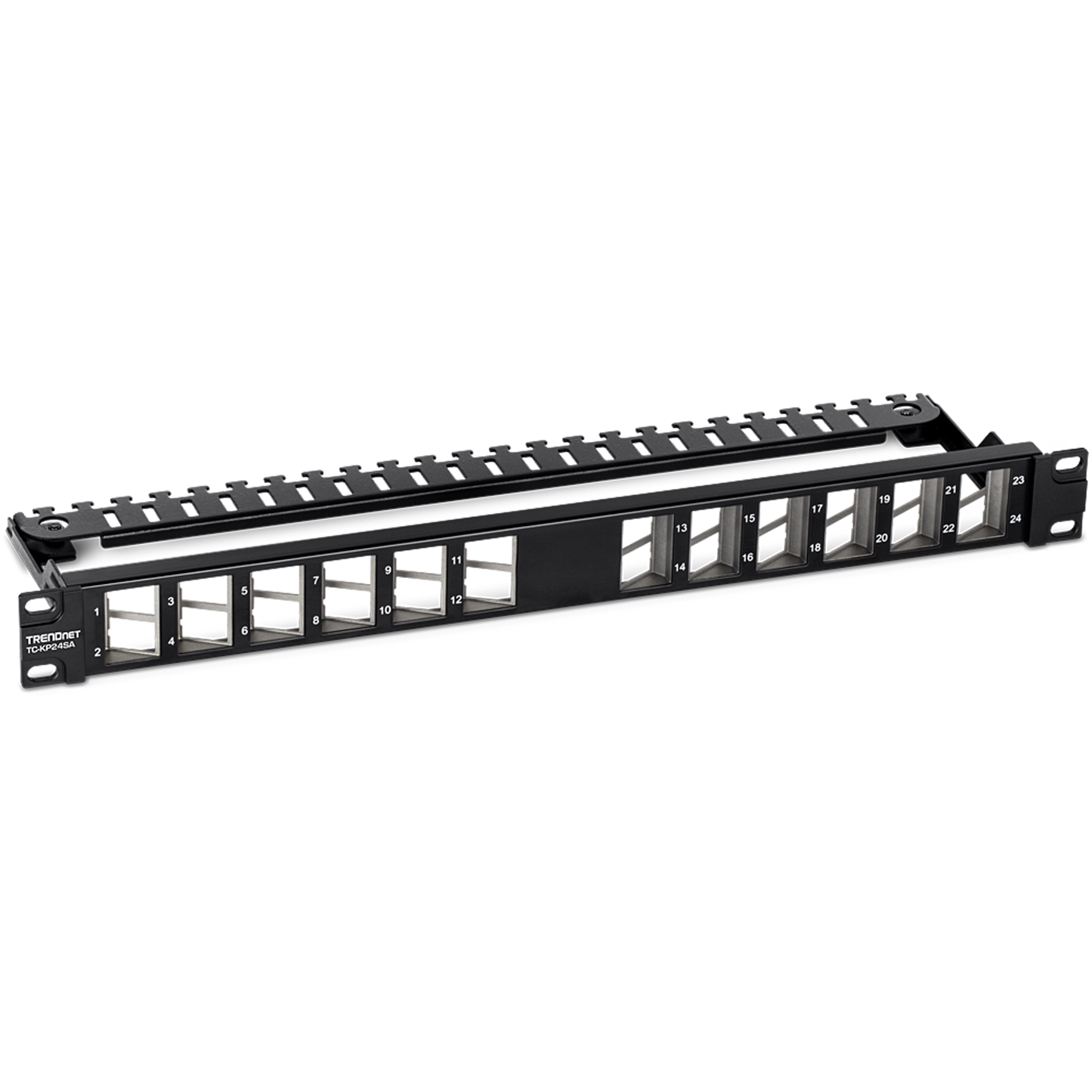 TRENDnet TC-KP24SA 24-Port Angled Keystone Shielded Patch Panel