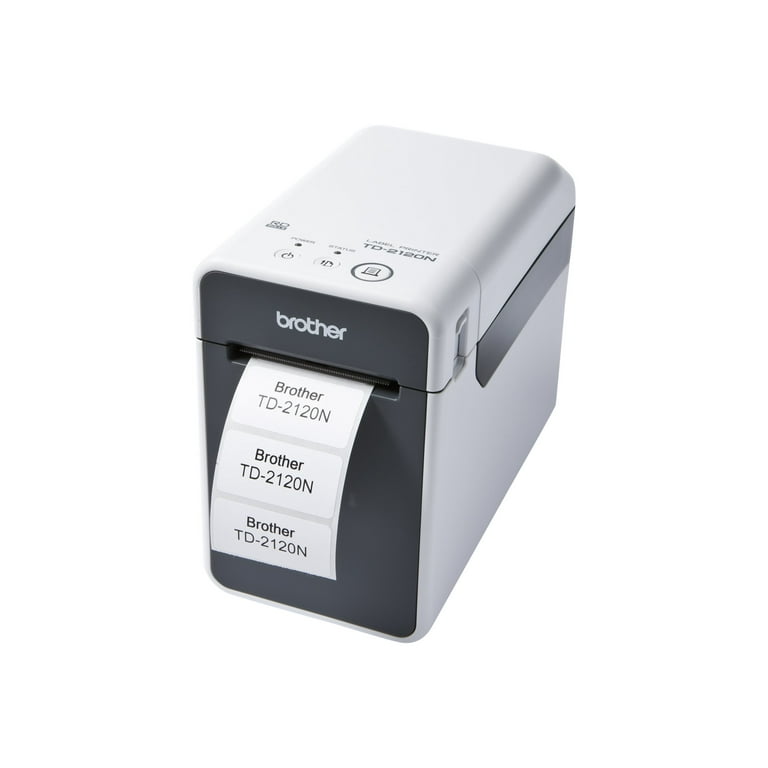 Brother TD-2120NT Desktop Thermal Label Printer, 2.2in, 203dpi, LAN/USB