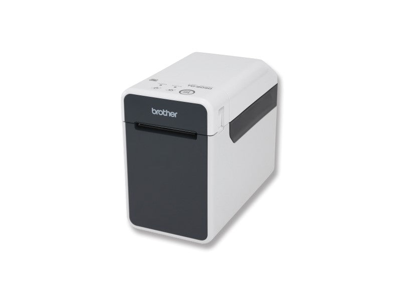 The Brother TD-2120NT is a compact 2.2-inch direct thermal label printer designed for fast and reliable desktop use. It delivers 203 dpi resolution at speeds up to 6 inches per second, and features multiple connectivity options including USB, LAN, and Serial. With a touch panel LCD and a 2-year premier warranty, it's engineered for versatile enterprise applications.
