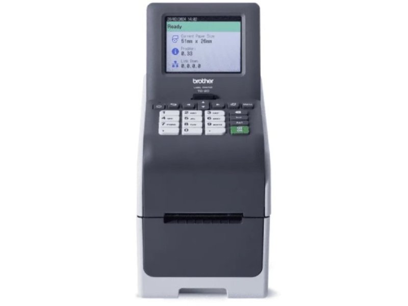 The Brother TD2350DSAP203 is a 2.3-inch desktop direct thermal printer engineered for high-speed, high-resolution labeling across a range of connectivity options. Featuring a 203 dpi resolution, 6 inches-per-second print speed, and a color touch panel with an integrated peeler, it's designed for performance and ease of use in demanding work environments. A 2-year Premier Warranty ensures long-term reliability and peace of mind.