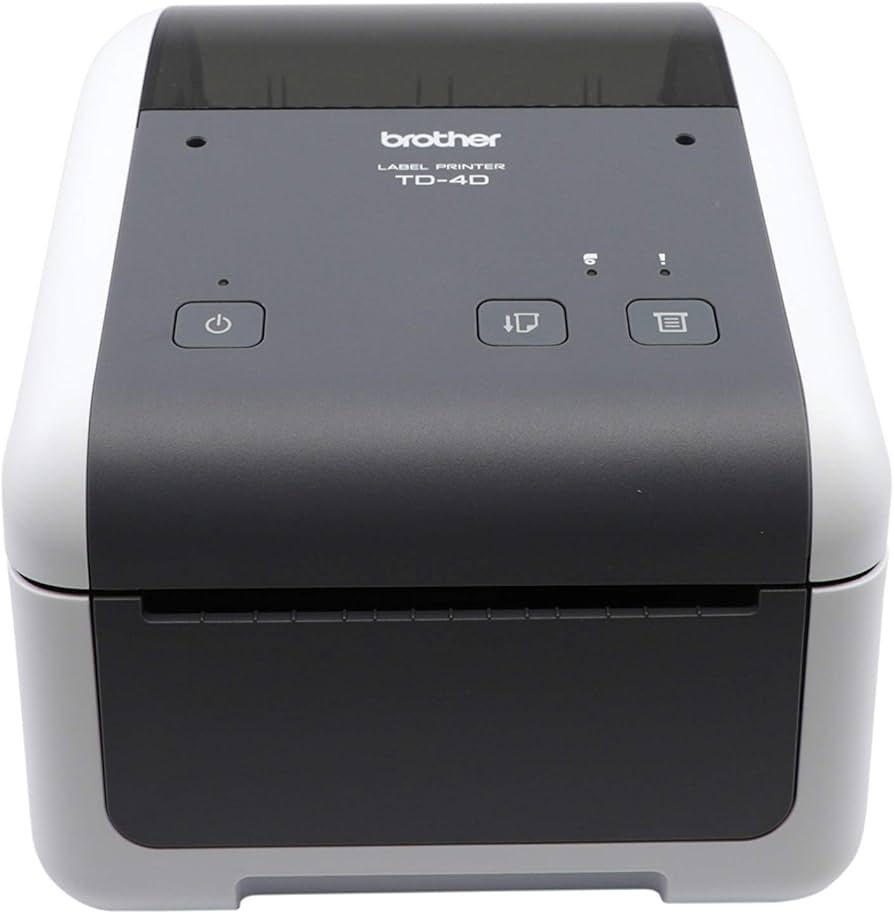 Brother TD4410D Desktop Label Printer, 203dpi, USB/Serial, 8ips