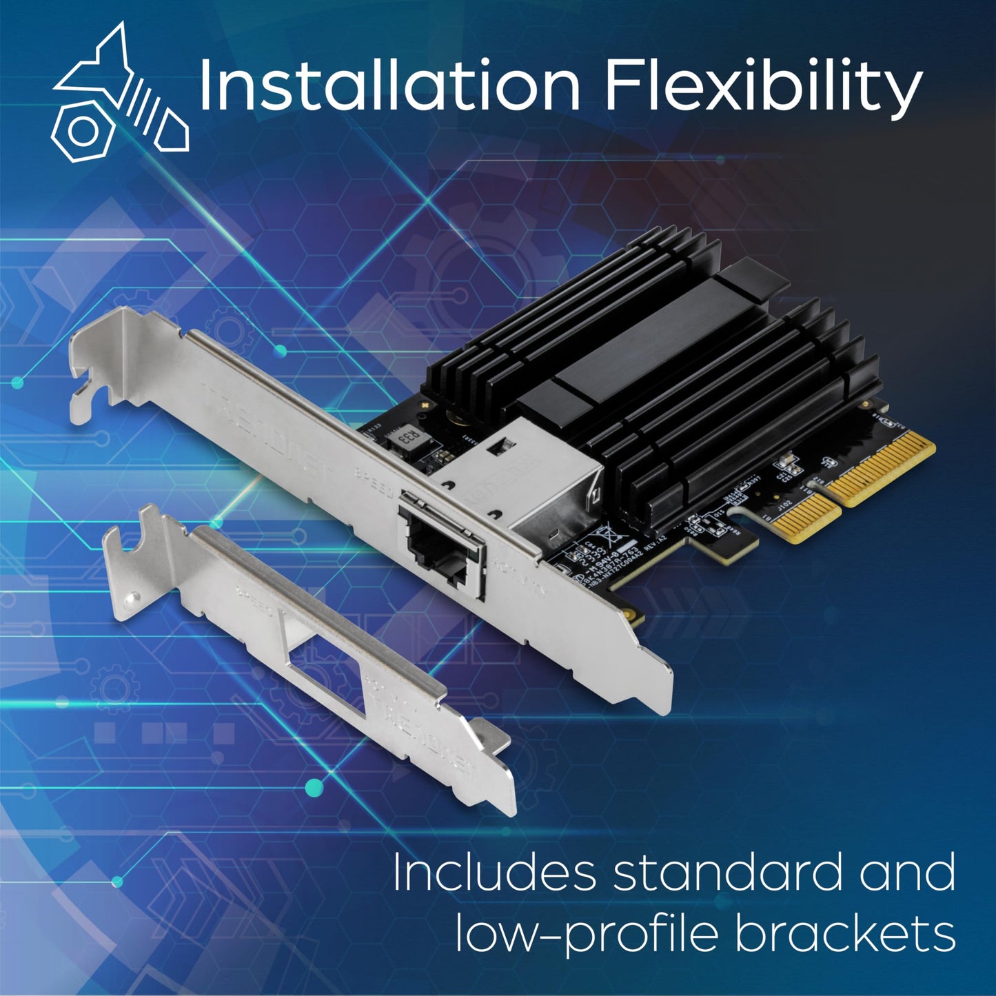 Adaptateur réseau PCIe 10 Gigabit TRENDnet TEG-10GECTX