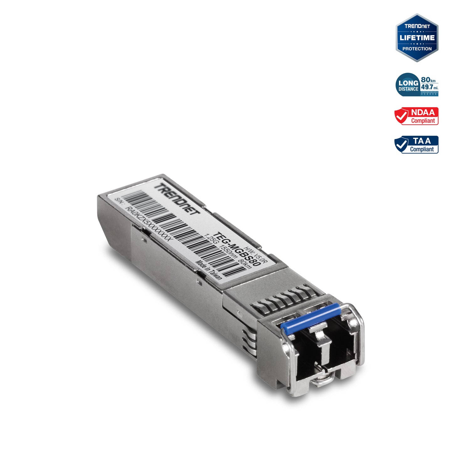 TRENDnet TEG-MGBS80 Mini GBIC SFP monomode LX (70 km)