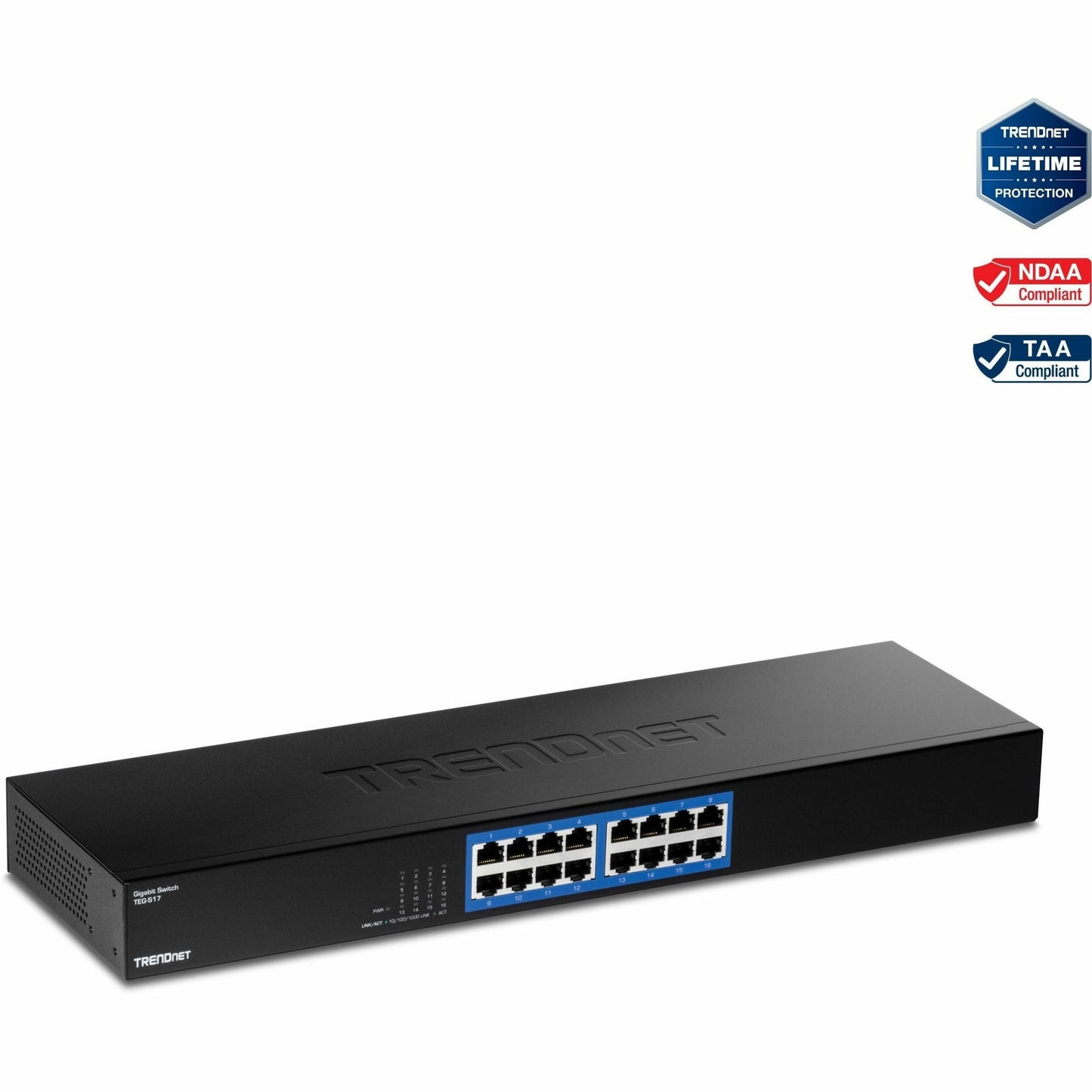 TRENDnet TEG-S17 16-Port Gigabit Rackmount Switch
