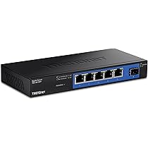 Commutateur Gigabit 4 ports TRENDnet TEG-S51SFP avec emplacement SFP (port arrière, métal)