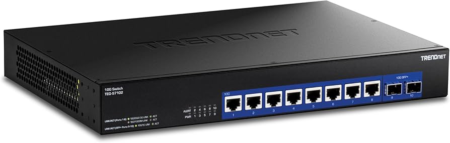 TRENDnet TEG-S7102 10-Port 10G Unmanaged Rackmount Switch