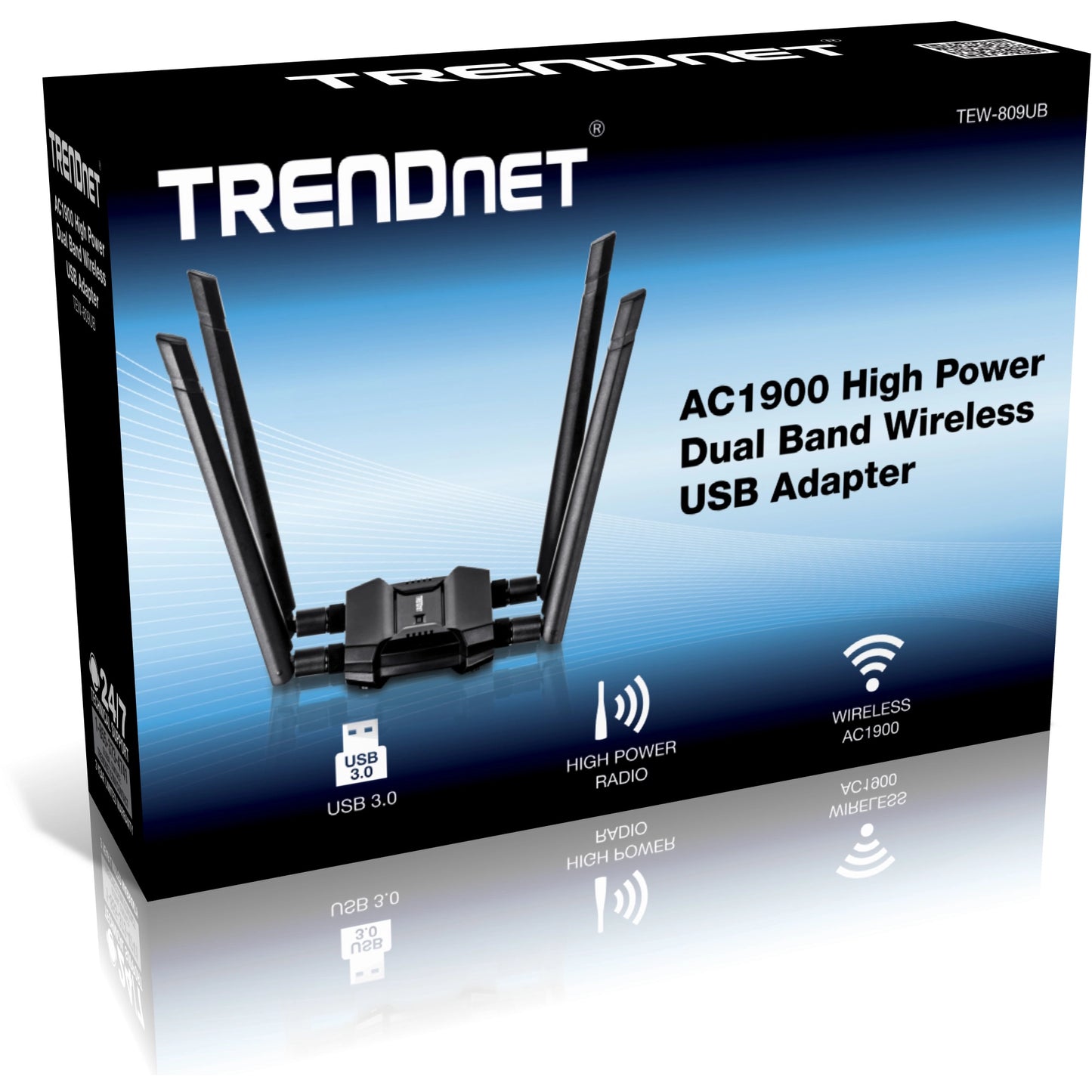 Adaptateur USB sans fil double bande AC1900 TRENDnet TEW-809UB