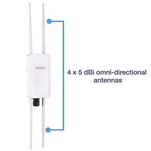 Point d'accès sans fil extérieur PoE+ 5 dBi AC1300 TRENDnet TEW-841APBO