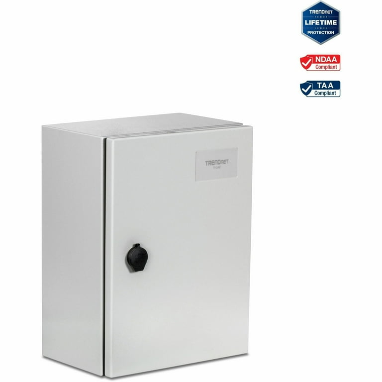 Boîtier extérieur en acier TRENDnet IP66 avec porte à charnière verrouillable