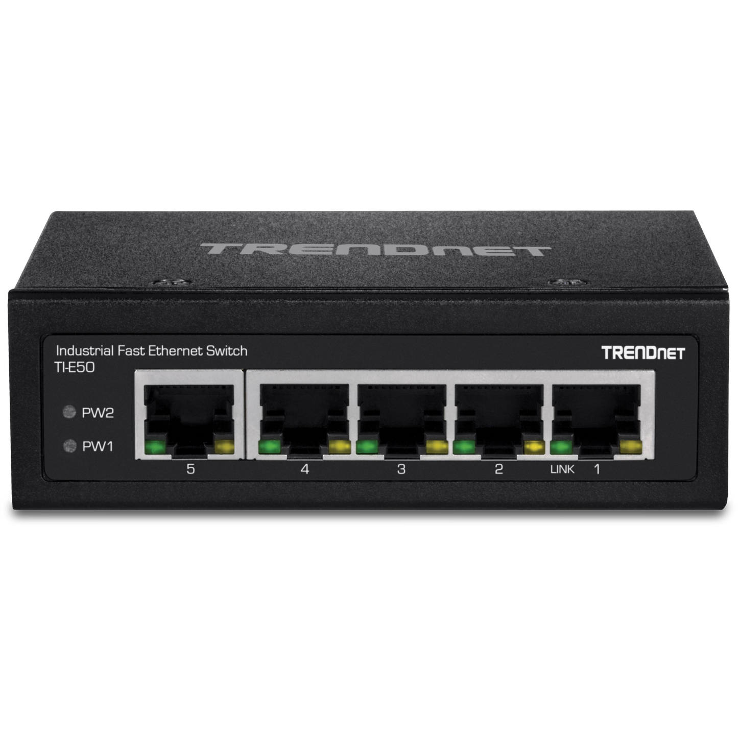 Commutateur industriel Fast Ethernet à 5 ports sur rail DIN TRENDnet TI-E50