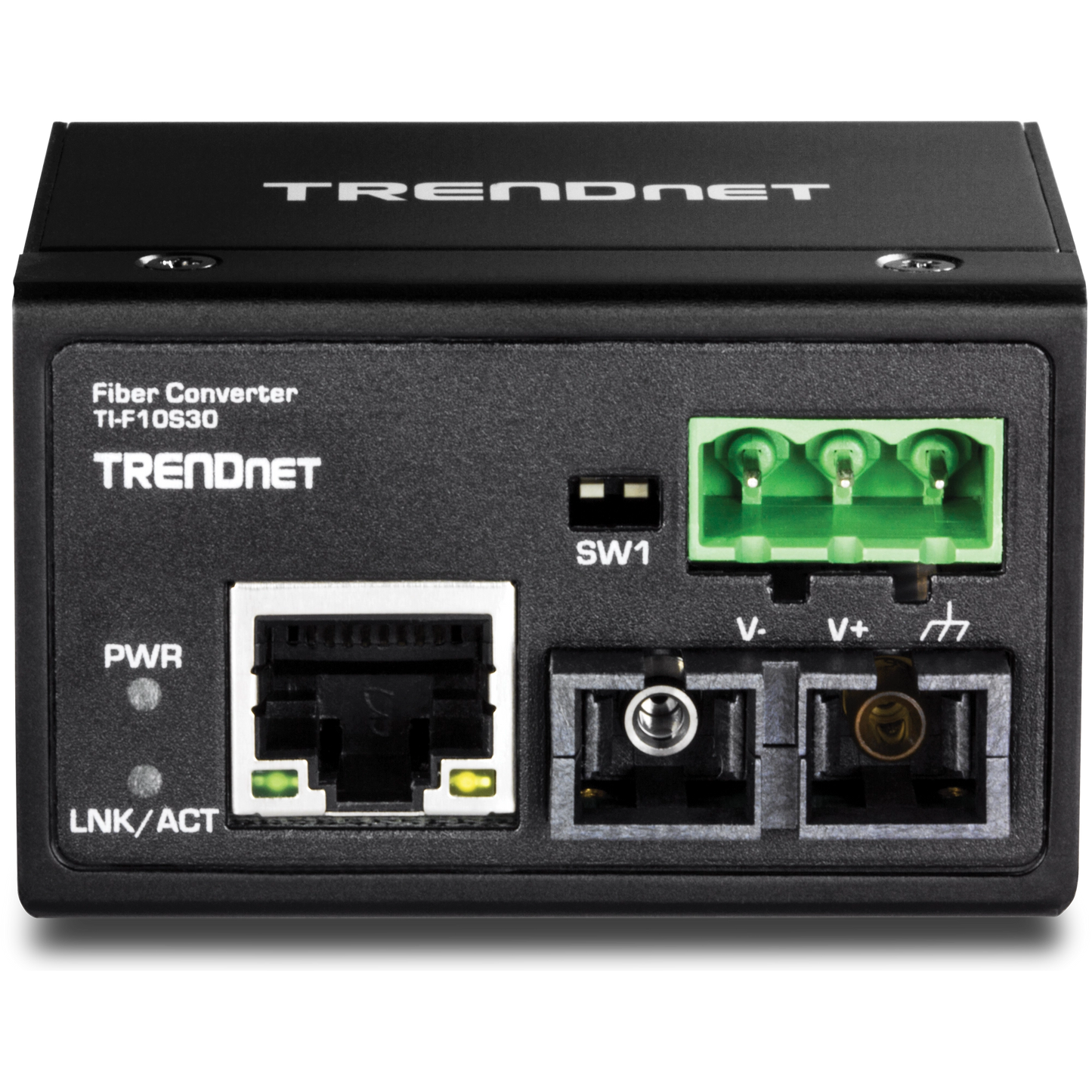 TRENDnet TI-F10S30 Industrial 100Base-FX SC Fiber Converter