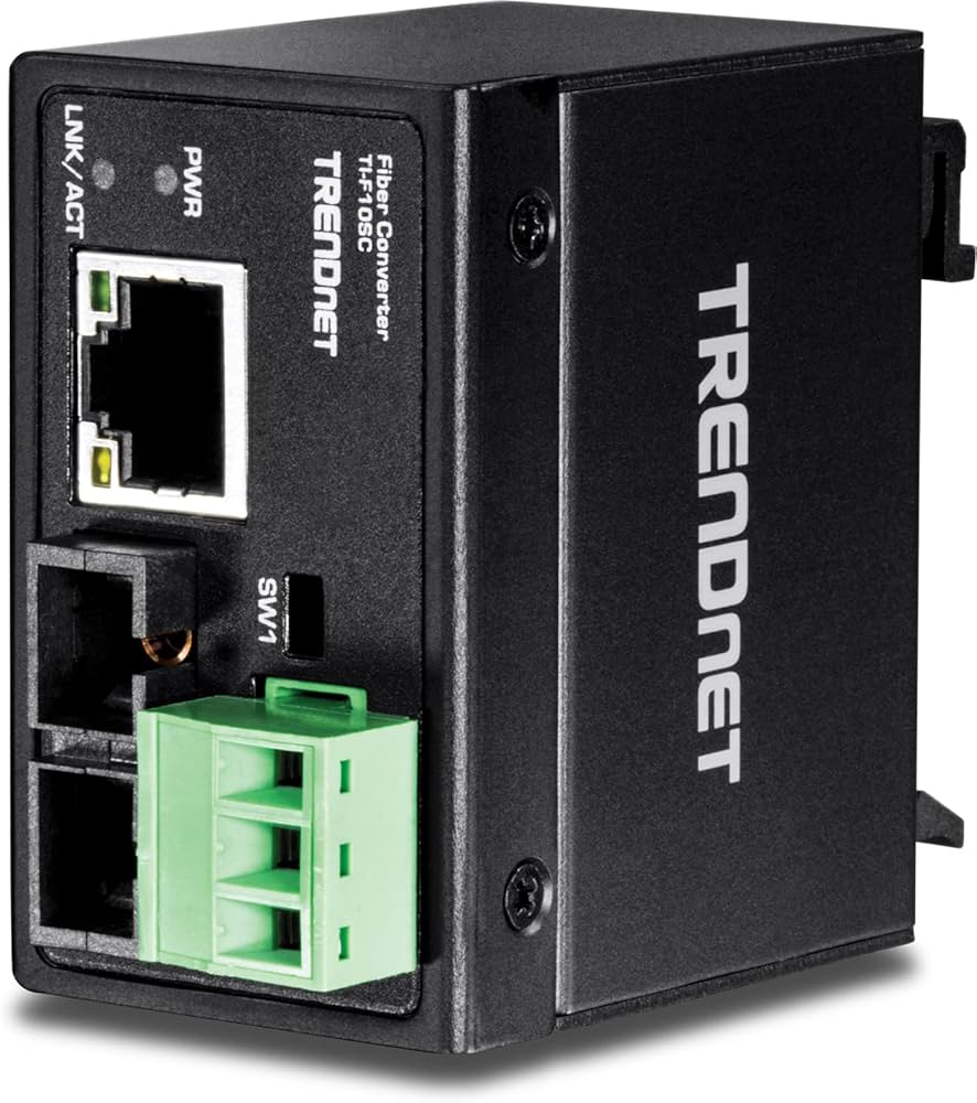 Convertisseur industriel renforcé 100Base-FX TRENDNET TI-F10SC