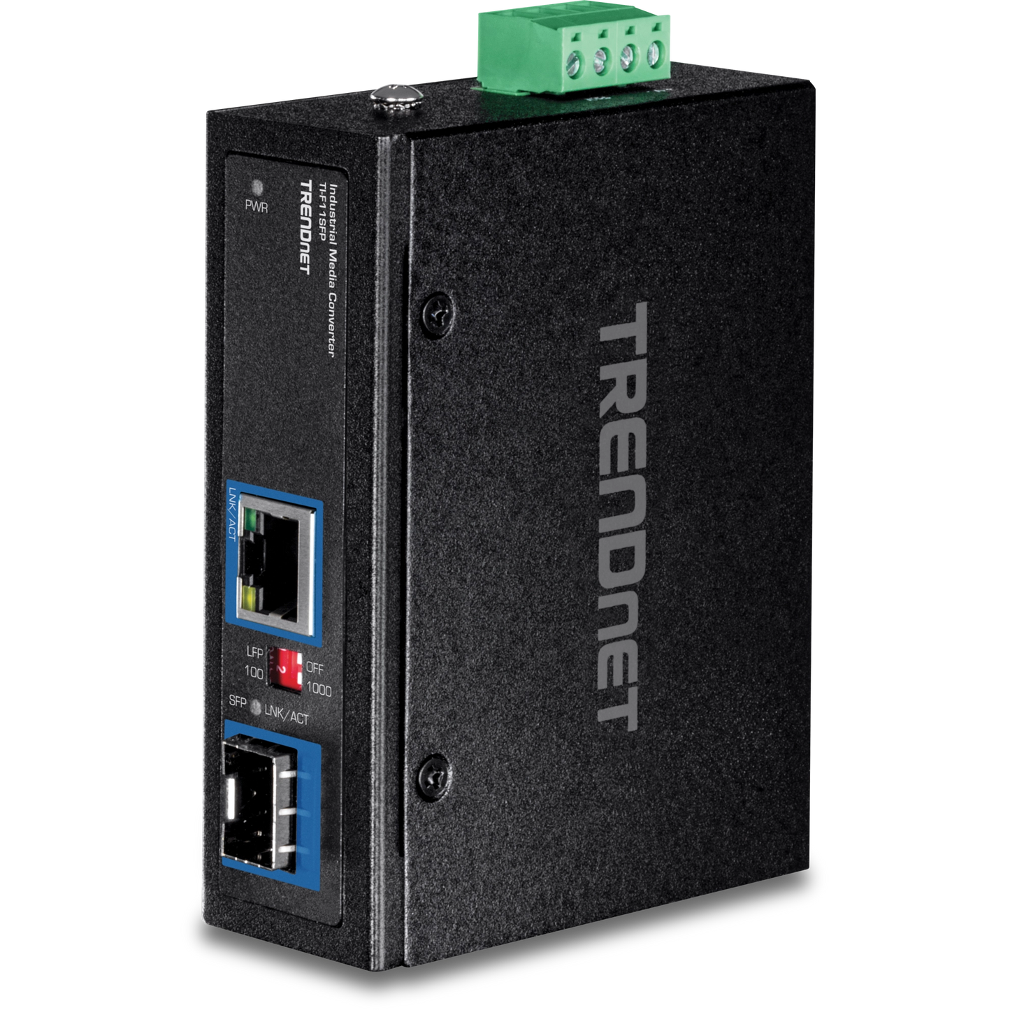 Convertisseur industriel 100/1000Base-T vers SFP TRENDnet TI-F11SFP