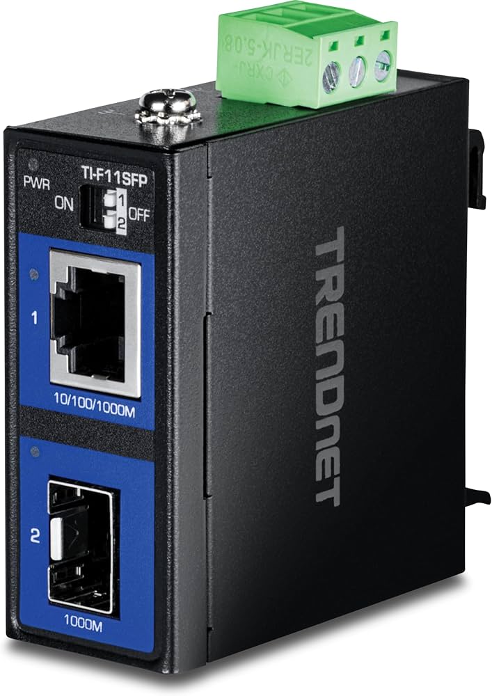 Convertisseur industriel 100/1000Base-T vers SFP TRENDnet TI-F11SFP