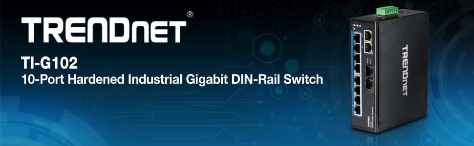Commutateur Gigabit industriel renforcé à 10 ports TRENDnet TI-G102