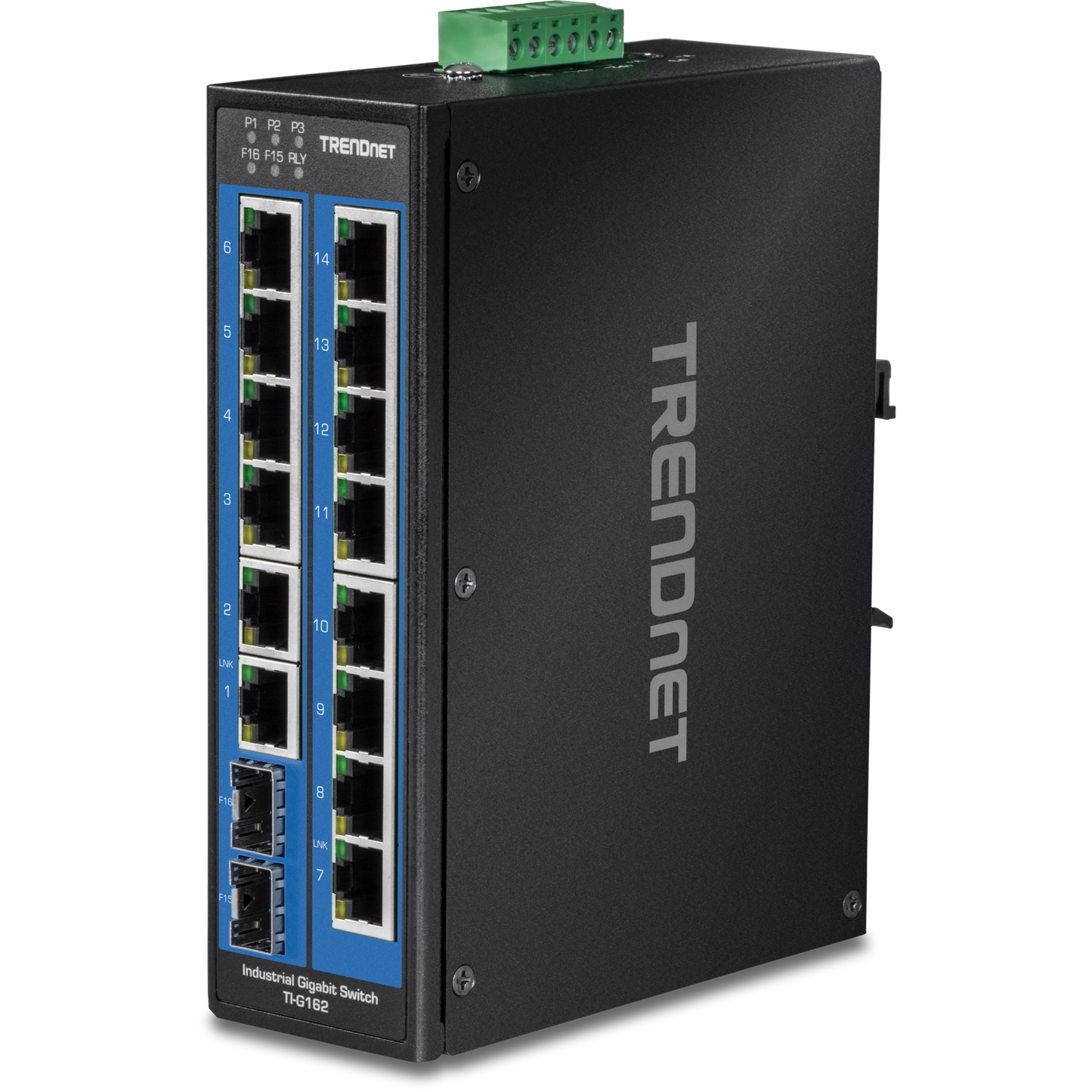 TRENDnet TI-G162 Commutateur Gigabit industriel 16 ports