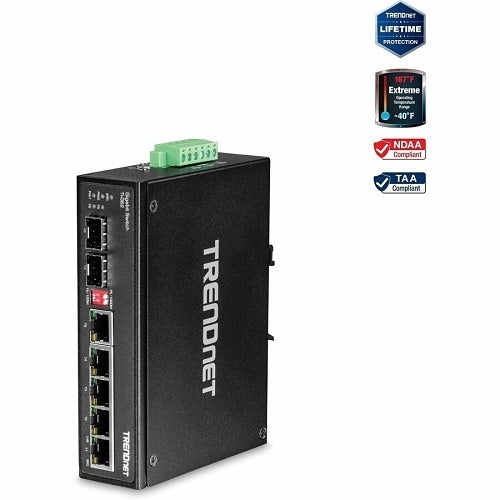 Commutateur Gigabit industriel renforcé à 6 ports TRENDnet TI-G62