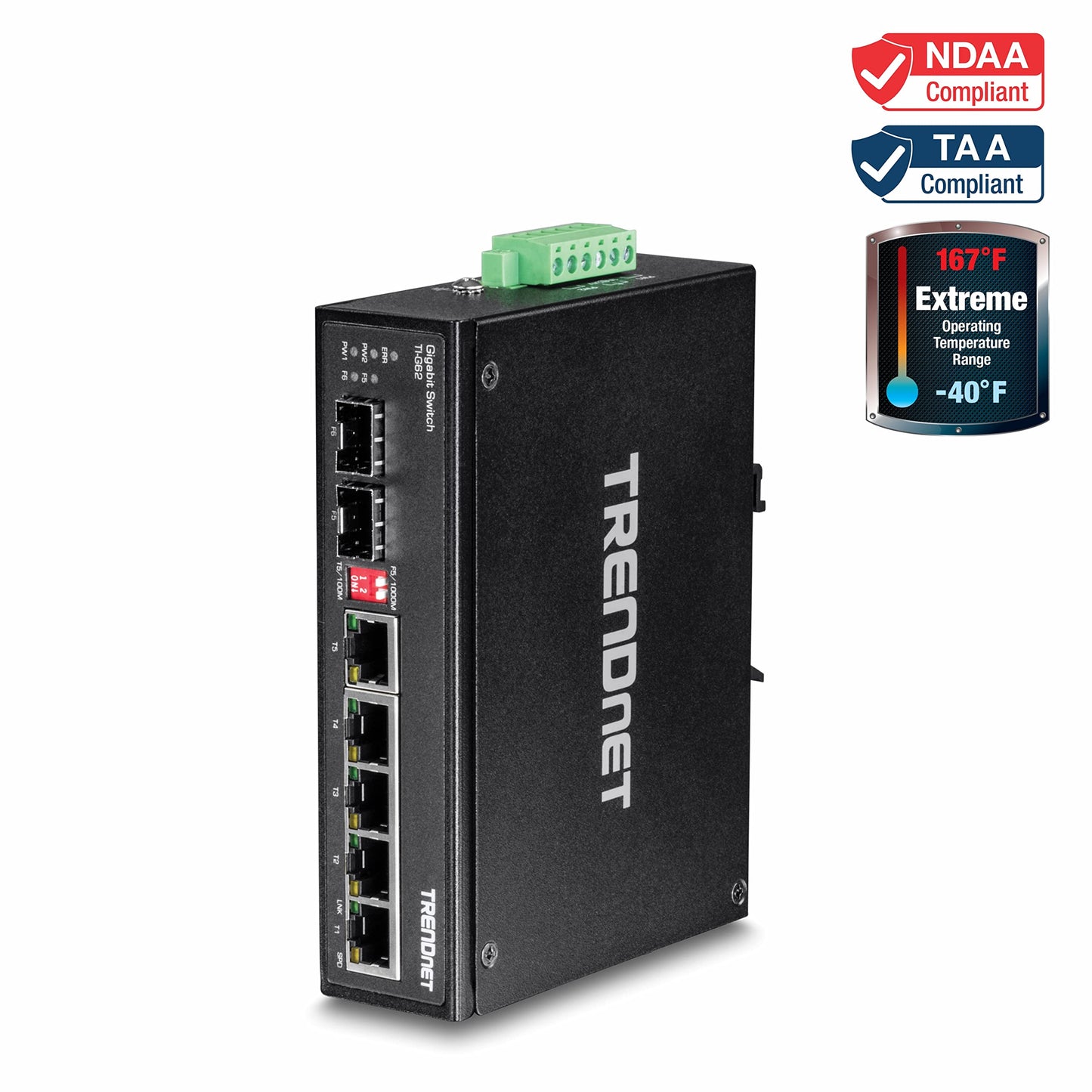 Commutateur Gigabit industriel renforcé à 6 ports TRENDnet TI-G62