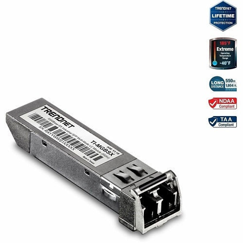 Module SFP Mini-GBIC 100Base-FX renforcé TRENDnet TI-MGBSX (2 km)