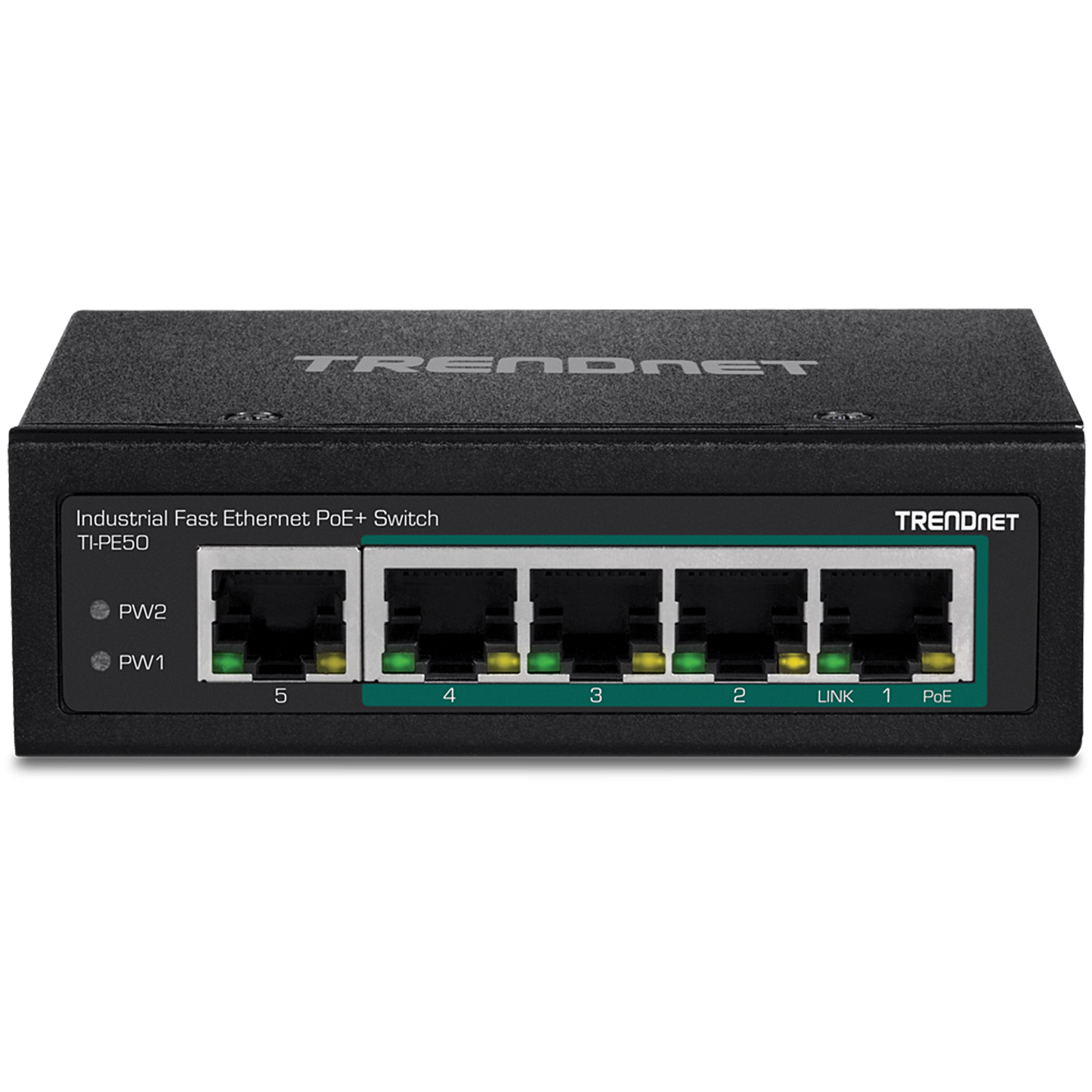 Commutateur Ethernet rapide PoE+ industriel à 5 ports TRENDnet TI-PE50