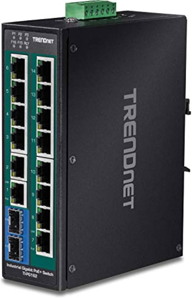 TRENDnet TI-PG162 16-Port Industrial Gigabit PoE Switch