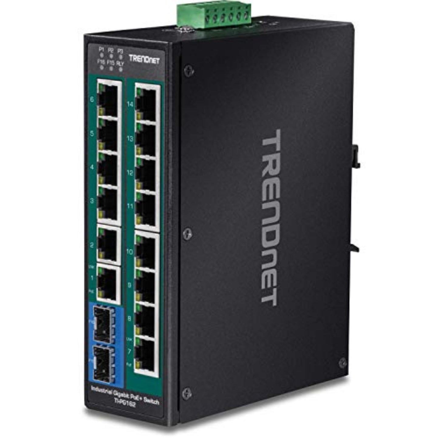 TRENDnet TI-PG162 16-Port Industrial Gigabit PoE Switch