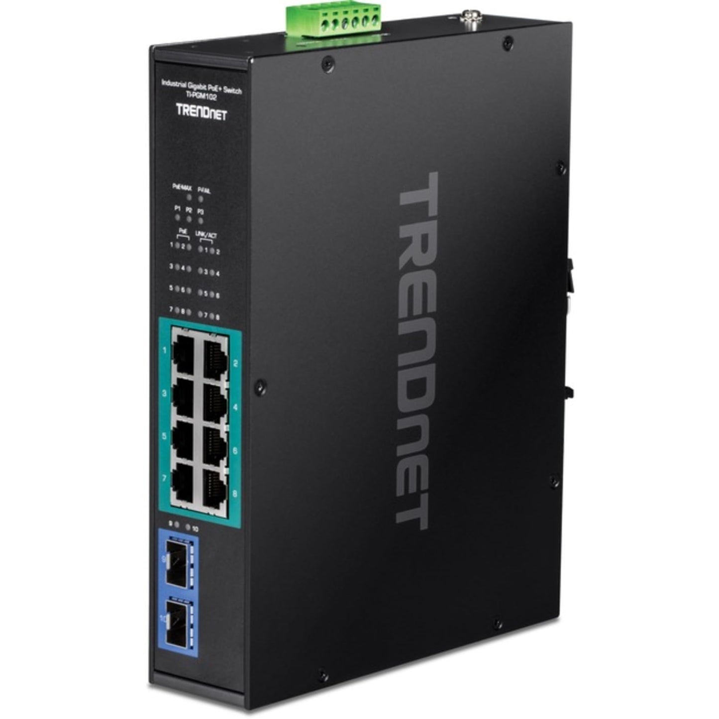 TRENDnet TI-PGM102 10-Port Industrial Gigabit PoE+ Switch