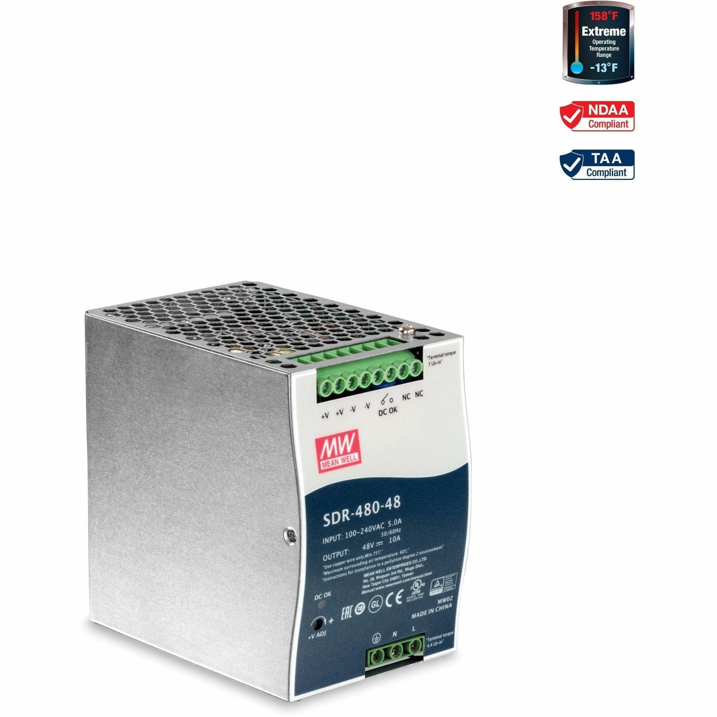 TRENDnet TI-S48048 48V 480W Industrial Power Supply