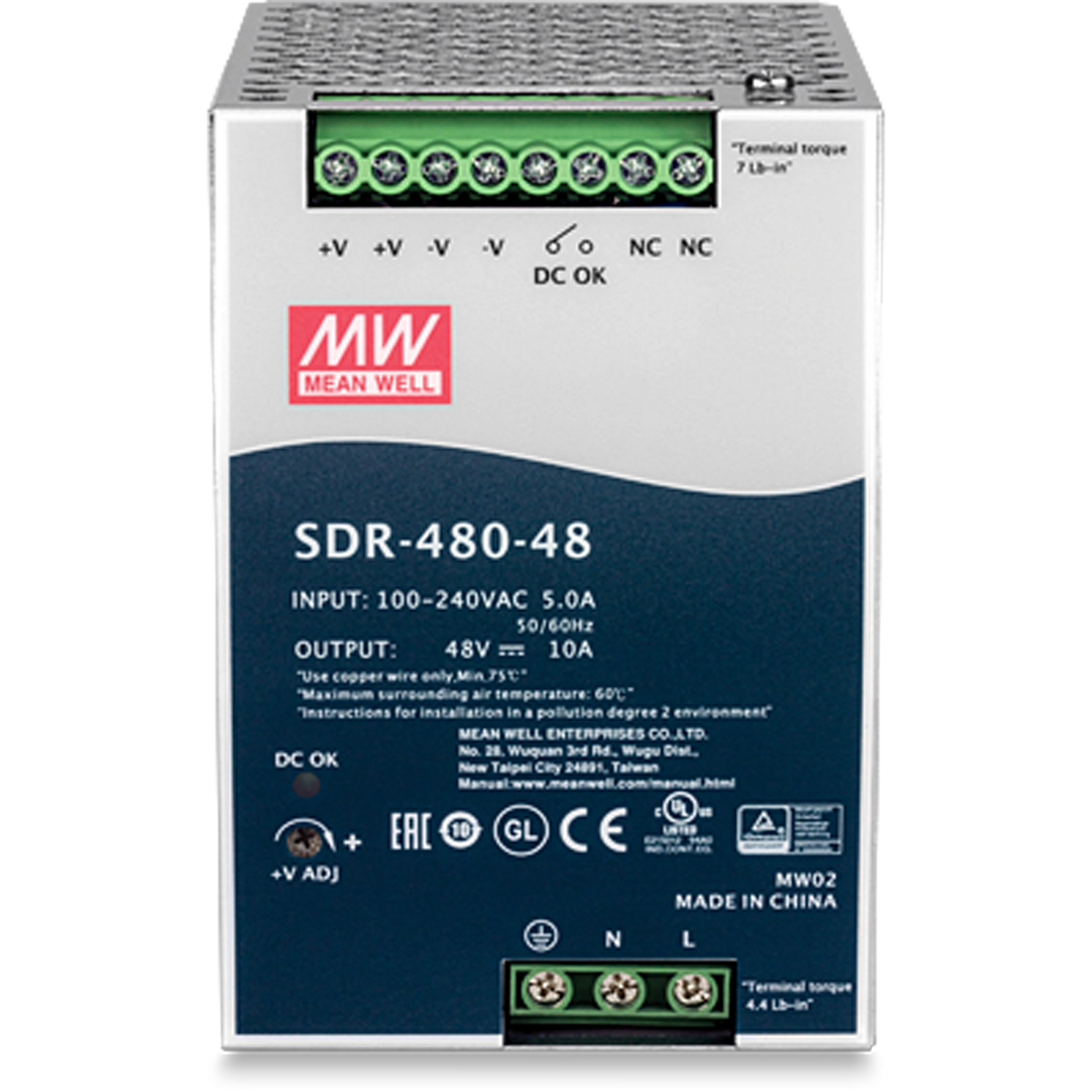 Alimentation industrielle TRENDnet TI-S48048 48 V 480 W