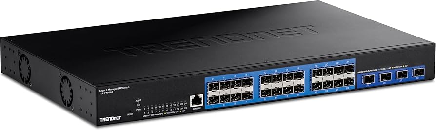 Commutateur SFP géré TRENDnet TL2-F70284 28 ports de couche 2 avec ports SFP+ 10G