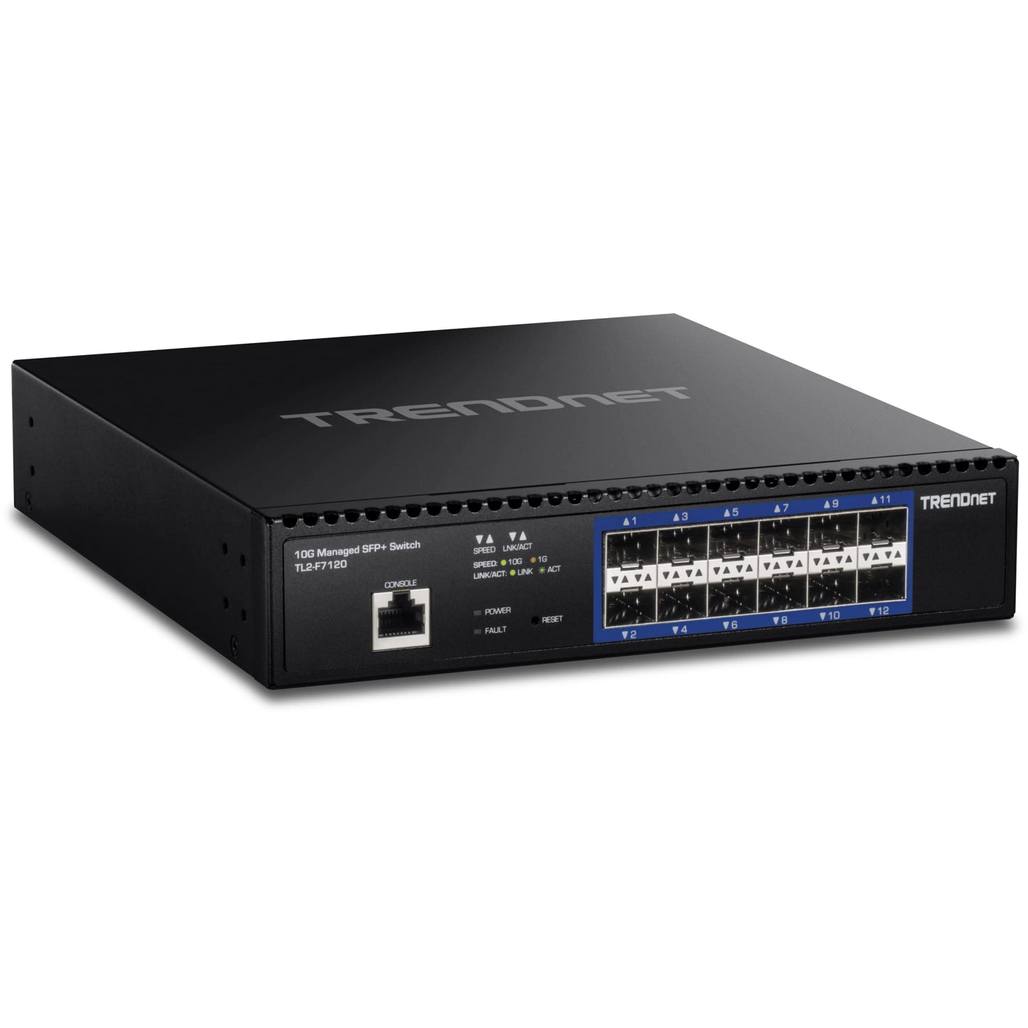 TRENDnet TL2-F7120 12-Port 10G SFP+ Layer 2 Managed Switch