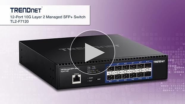 TRENDnet TL2-F7120 12-Port 10G SFP+ Layer 2 Managed Switch