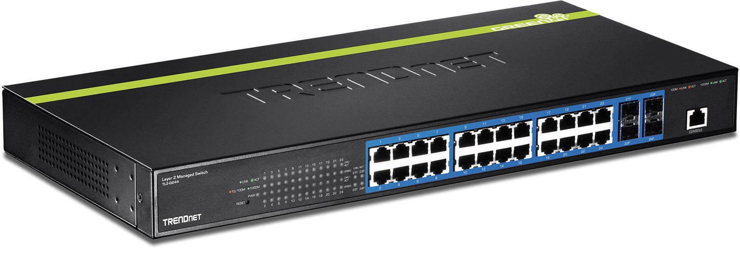 Commutateur Gigabit couche 2 à 24 ports TRENDnet TL2-G244