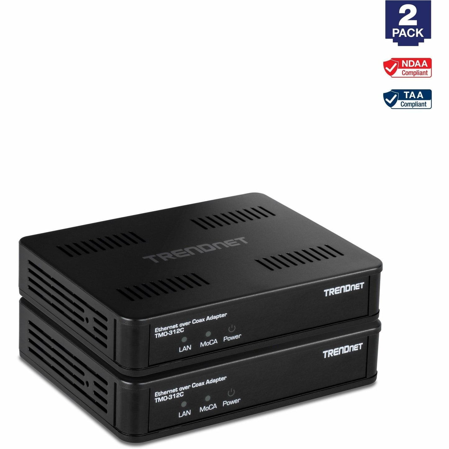 Adaptateur Ethernet sur câble coaxial TRENDNET MoCA 2.5 (lot de 2)