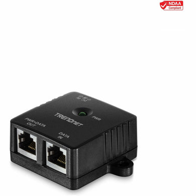 Injecteur PoE Gigabit TRENDnet TPE-113GI, montage mural, 15,4 W