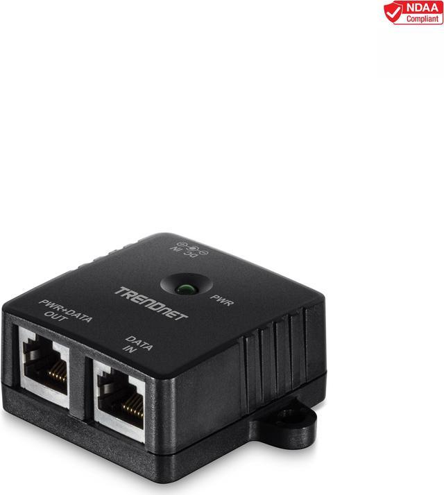 Injecteur PoE Gigabit TRENDnet TPE-113GI, montage mural, 15,4 W