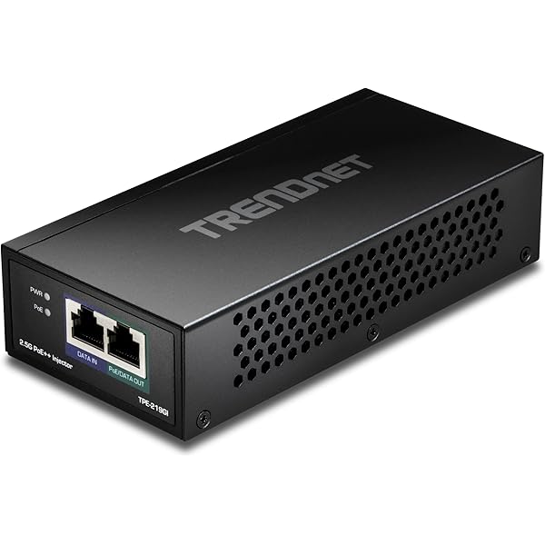 TRENDnet TPE-219GI 2.5G PoE++ Injector – 90W, Metal Housing, 802.3bt, TAA Compliant