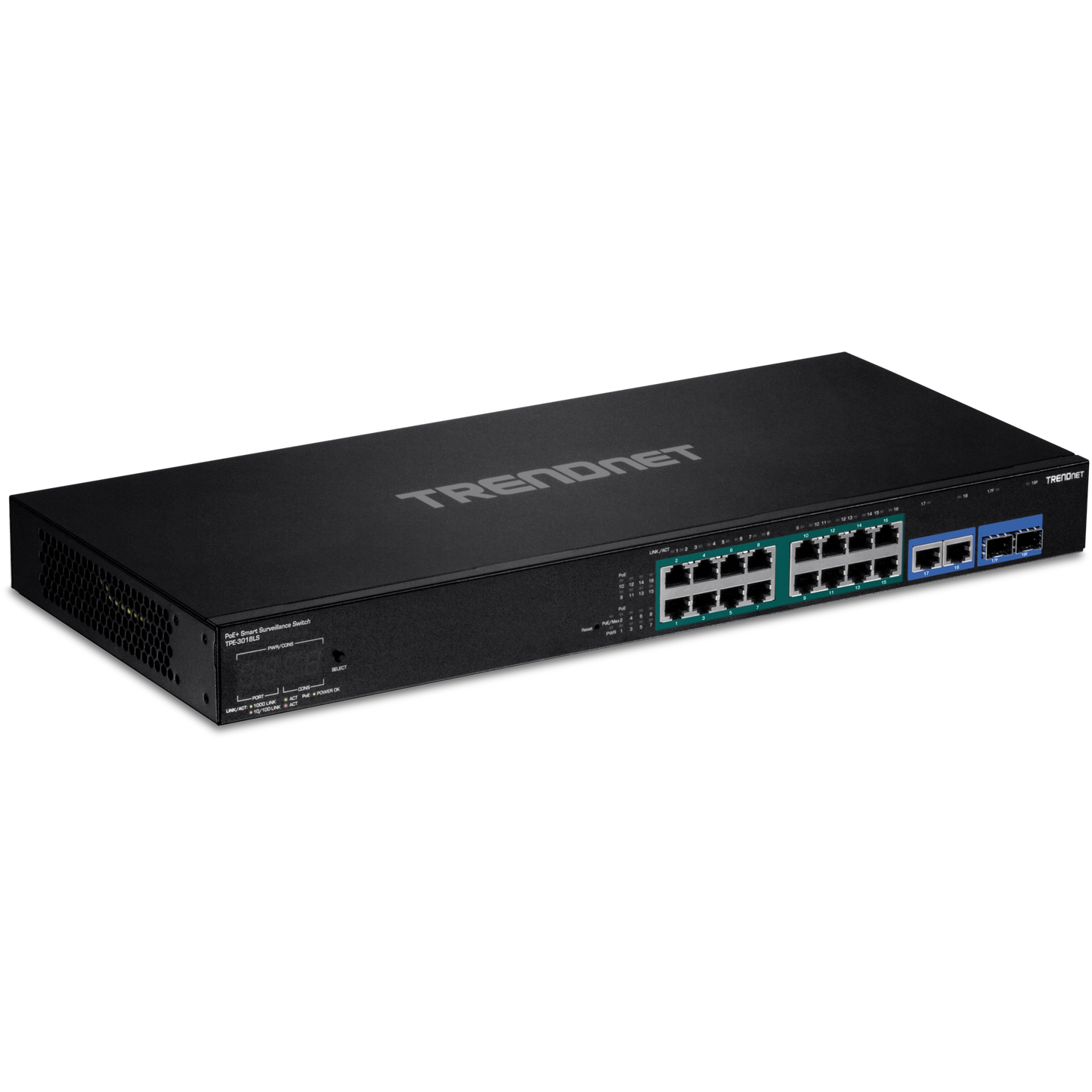 TRENDnet TPE-3018LS 18-Port Gigabit PoE+ Smart Surveillance Switch