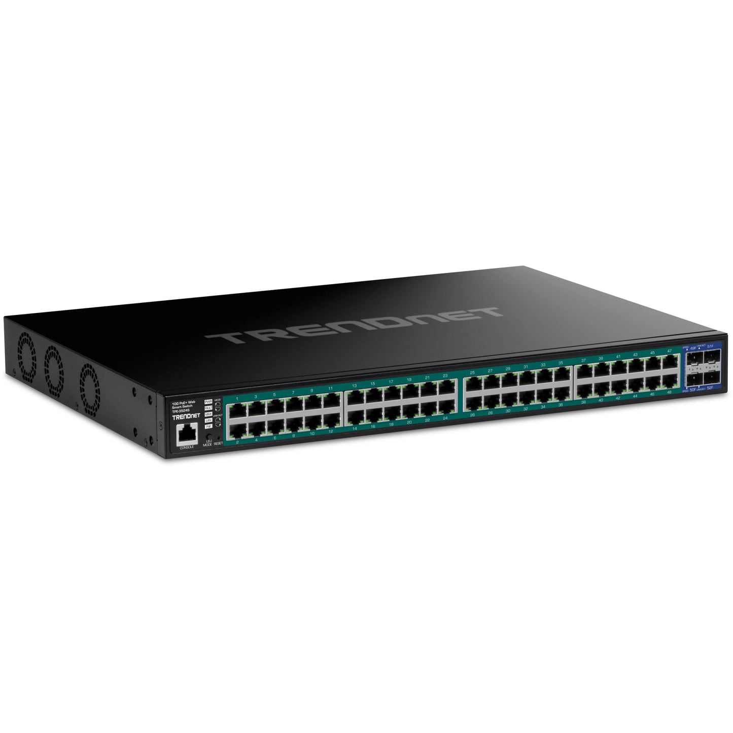 TRENDnet TPE-3524S 52-Port Gigabit PoE+ Switch with 10G SFP+