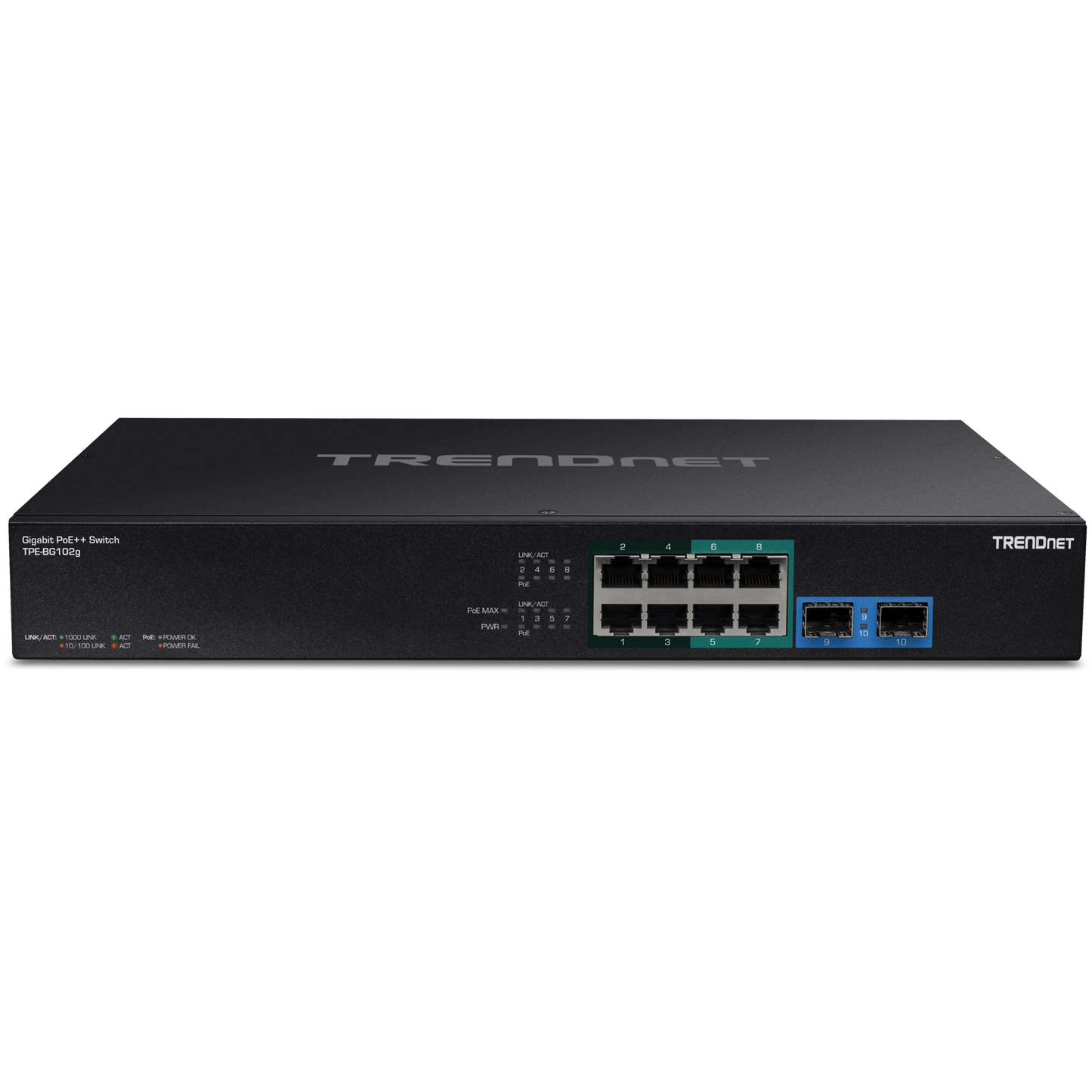 TRENDnet TPE-BG102G 10-Port Gigabit 4PPoE Switch
