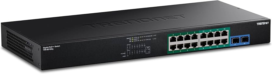 Commutateur Gigabit 4 ports PoE TRENDnet TPE-BG182G 18 ports