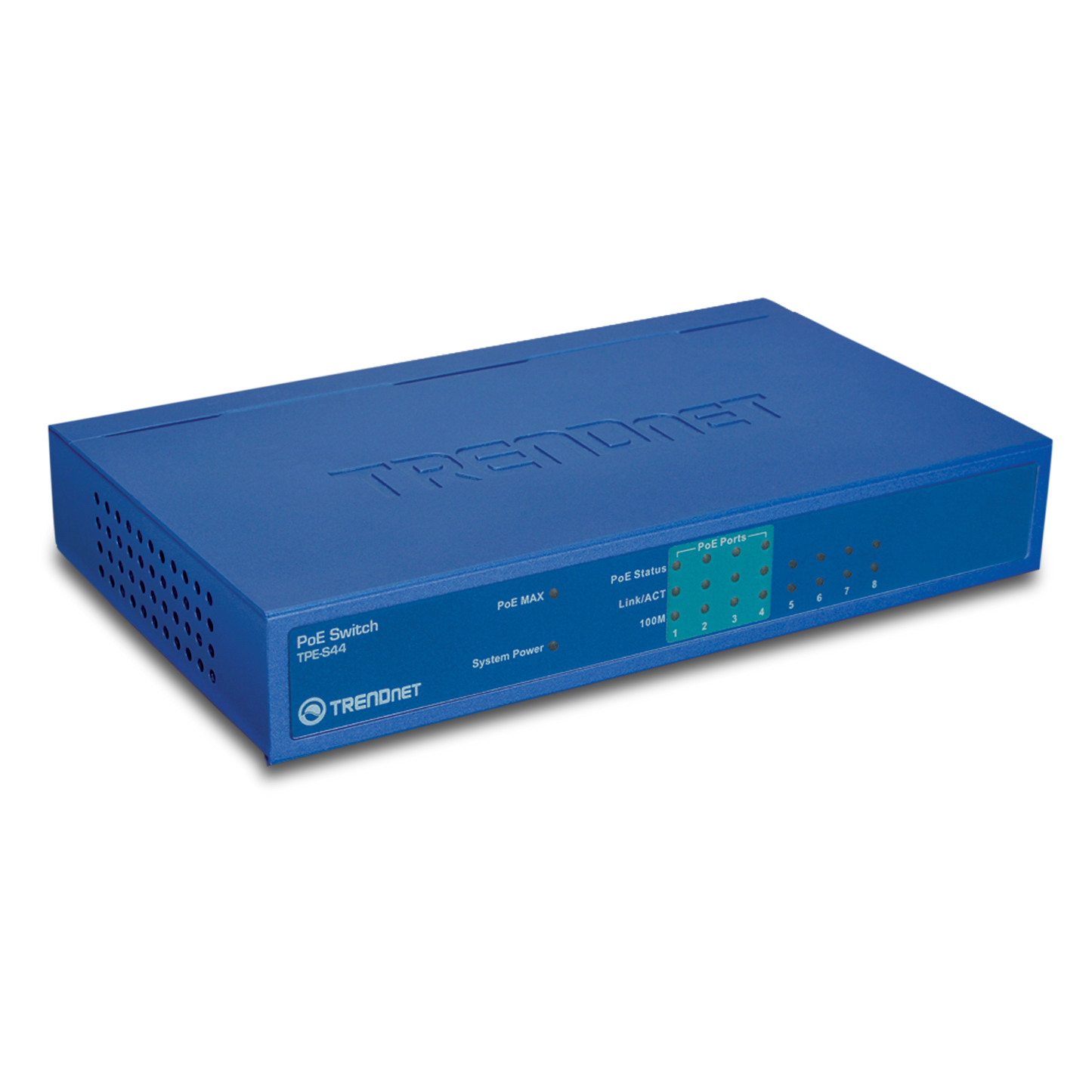 Commutateur Fast Ethernet 8 ports (4 PoE) TRENDNET TPE-S44