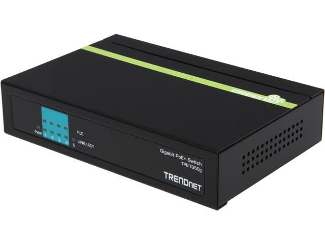 Commutateur PoE 5 ports 10/100 Mbit/s TRENDnet (31 W)