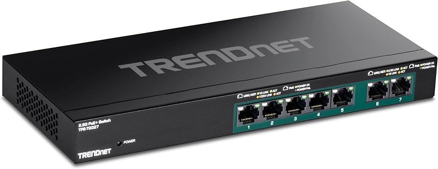 TRENDnet TPE-TG327 7-Port Multi-Gig PoE+ Switch