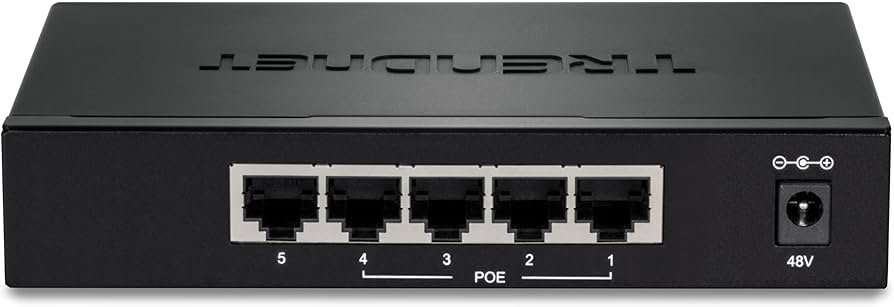 Commutateur PoE+ EdgeSmart Gigabit 5 ports TRENDnet TPE-TG50ES
