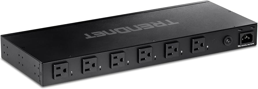 TRENDnet TPI-06 6-Outlet Managed Rackmount Power Supply
