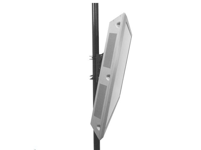 The CHIEF TPM2000B is a pitch-adjustable pole mount designed for versatile display mounting applications. With a durable black finish and compliance with TAA standards, this U.S.-manufactured accessory supports reliable integration in government and commercial installations. Please note: a PSB bracket is required and not included.