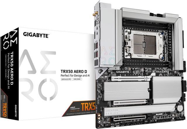 GIGABYTE TRX50 AERO D E-ATX sTR5 Motherboard, DDR5, PCIe 5.0