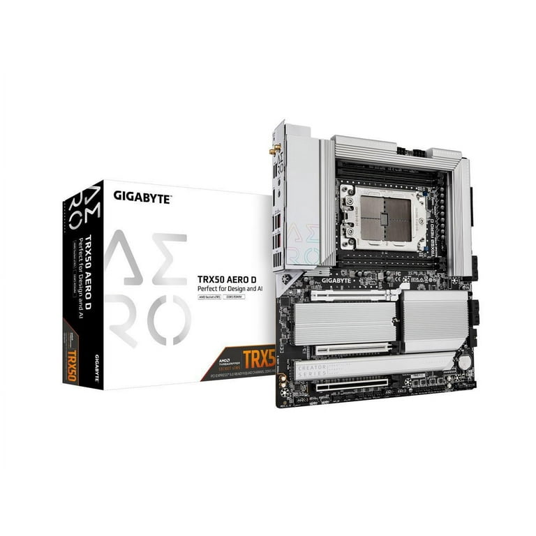 GIGABYTE TRX50 AERO D E-ATX sTR5 Motherboard, DDR5, PCIe 5.0